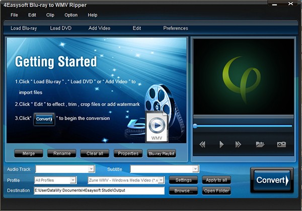 4Easysoft Blu-ray to WMV Ripper(蓝光翻录工具)