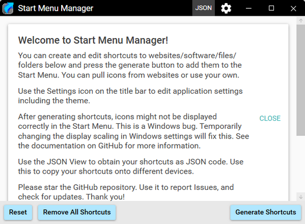 Start Menu Manager(开始菜单栏设置)